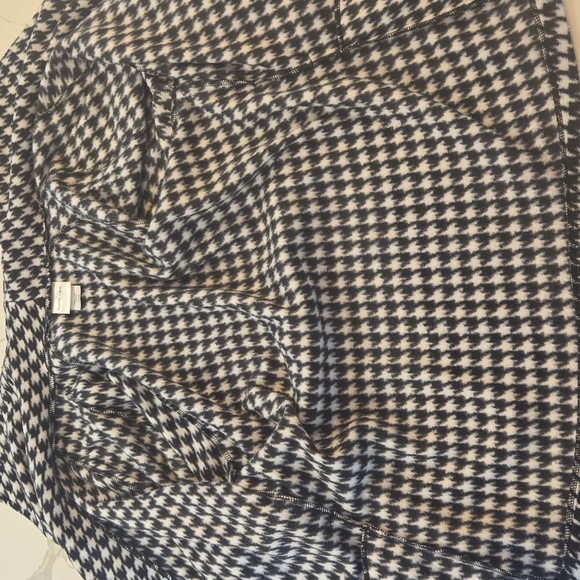 Houndstooth Oversized Belted Trench Jacket Womens Size Large - Picture 5 of 6
